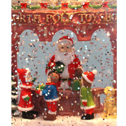 크리스마스 산타 선물샵 스노우볼 오르골 (23024)