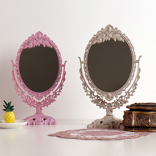 앤틱 프렌치 양면 탁상 거울